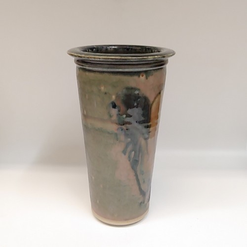 Click to view detail for #220515 Floral Vase 9.5x5.5 $24